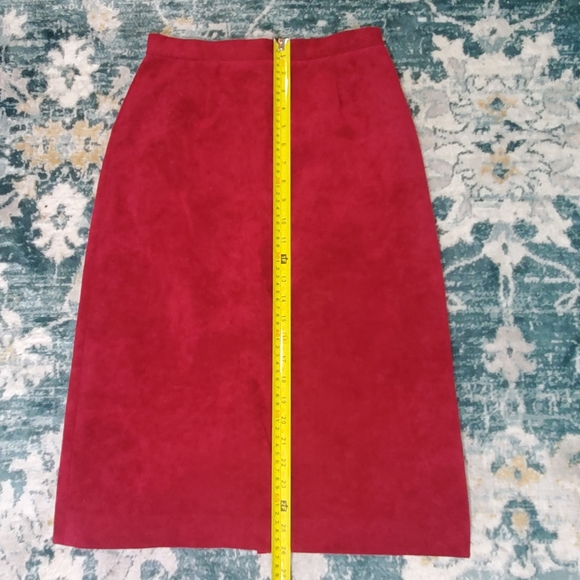 VINTAGE ultrasuede Adolph Schuman for Lilli Ann skirt - Picture 8 of 9